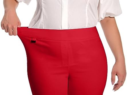Jenna Rose Women's Pull-On Dress Shorts w/D-Ring – Work & Office Casual