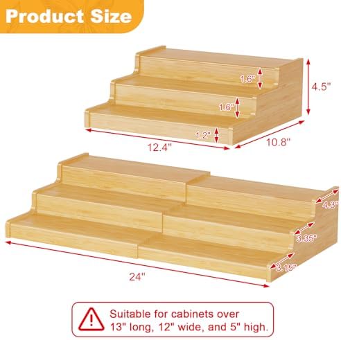 Expandable Bamboo Can Rack Organizer