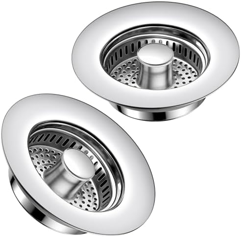 TGOSOMT Kitchen Sink Drain Strainer Stopper, Anti-Clog & Quick Drain