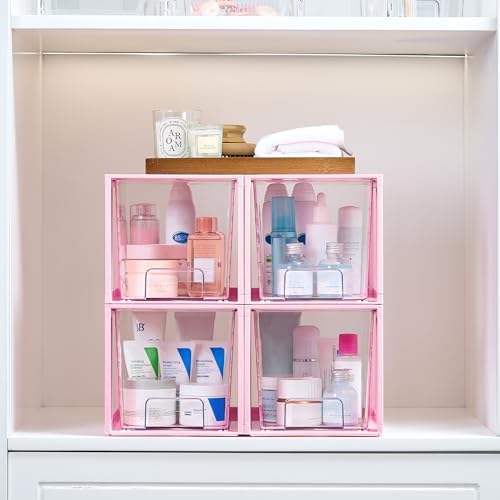 Vtopmart 4 Pack Large Stackable Storage Drawers