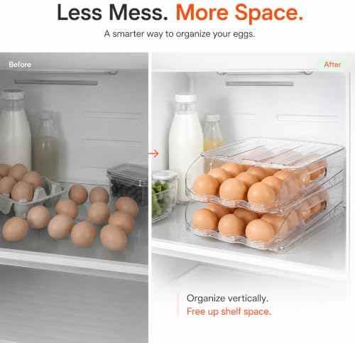 SMRCAD 18-Egg Holder for Fridge