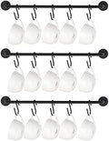 Mkono Mug Holder Wall Mounted Coffee Cup Rack Hanger Modern Metal Wall Rack