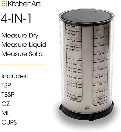 KitchenArt Professional Series 2 Cup Adjust-A-Cup, Champagne Satin, Adjustable