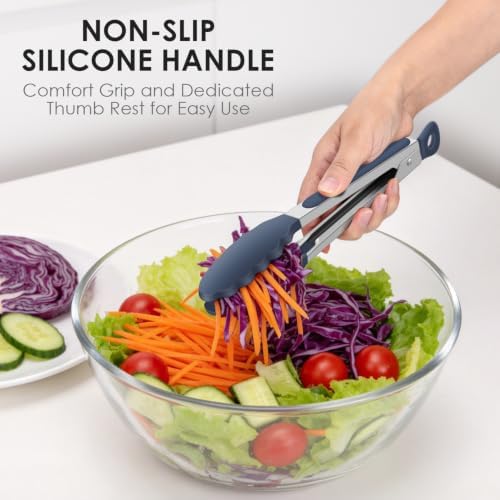 HOTEC Stainless Steel Kitchen Tongs