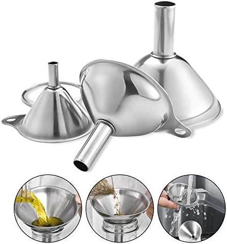 Small Funnels for Filling Bottles Stainless Steel Kitchen Funnels