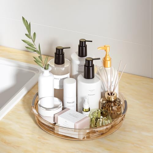 LAMU 2 Pack 10.6in Lazy Susan Organizer Turntable