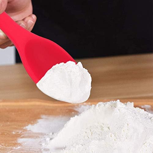 Silicone Nonstick Mixing Spoons Set 2, High Heat Resistant, Hygienic Design