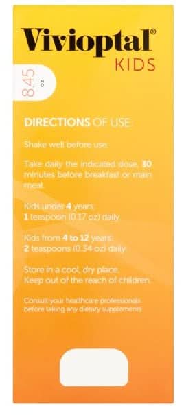 Vivioptal Kids Liquid Multivitamin & Multiminerals Supplement - Berries 8.45 Fl Oz