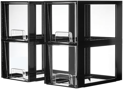 Vtopmart 4 Pack Large Stackable Storage Drawers
