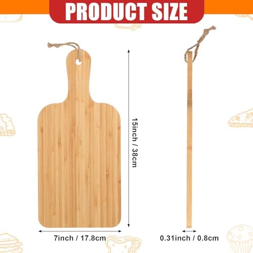 Tanlade 18 Pcs Bamboo Cutting Board Bulk