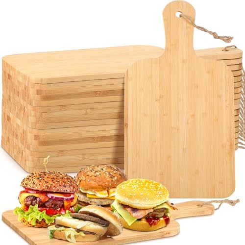 Tanlade 18 Pcs Bamboo Cutting Board Bulk