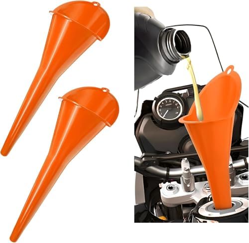 Long-Neck Oil Funnel for Automotive – Multi-Function Plastic Funnel for Oil