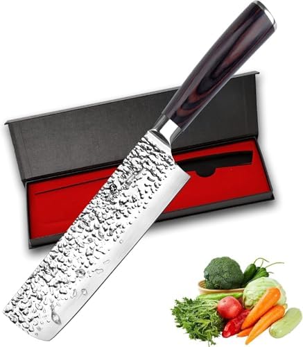 imarku Nakiri Knife 7 Inch, Razor Sharp Japanese Kitchen knife Chef Knife