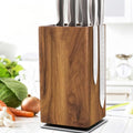 Dmore magnetic knife block without knives, 360° rotatable magnet knife holder