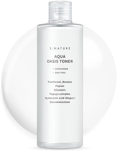 Aqua Oasis Toner | PHA, Soothing and Calming Skin,Hydrating, Refreshing Toner for All Skin Types, Korean Skin Care, Vegan | 300ml, 10.14 Fl Oz