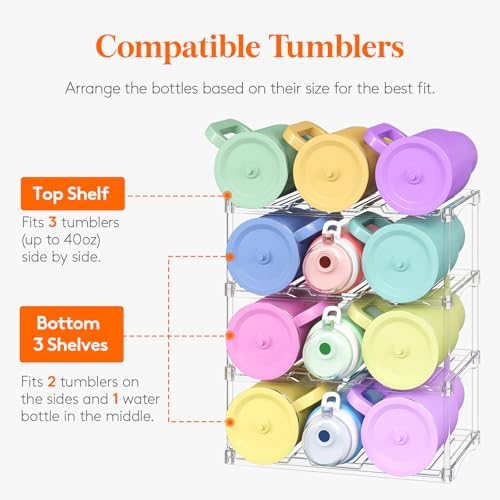 Lifewit Stackable Water Bottle Organizer