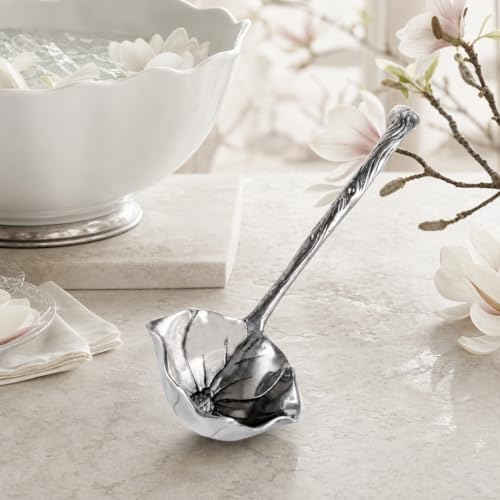 Arthur Court Magnolia Pattern Aluminum Serving Ladle
