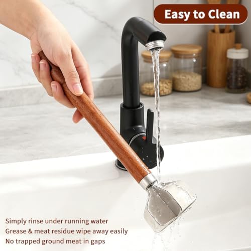 Kyraton Meat Chopper, Stainless Steel Hamburger Grinder