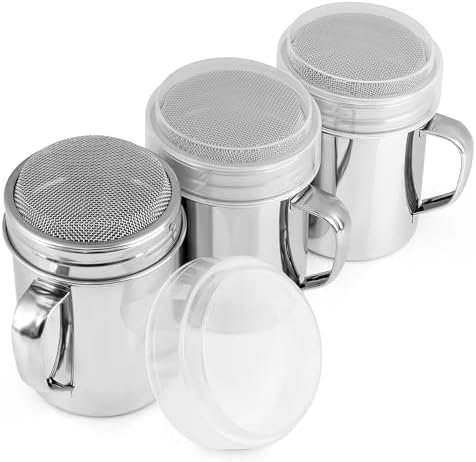 Accmor Powdered Sugar Shaker Duster, Cinnamon Shaker Flour Duster Sifter