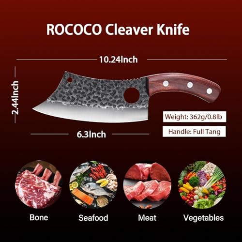 ROCOCO Butcher Cleaver Knife Set