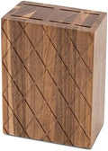 RedCall Universal Knife Block, 6 Slot Acacia Wood Kitchen Knife Holder