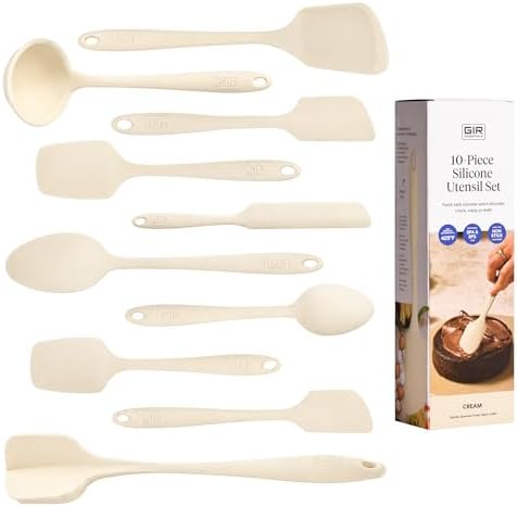 GIR: 10-Piece Silicone Essentials Kitchen Utensils Set – Cream
