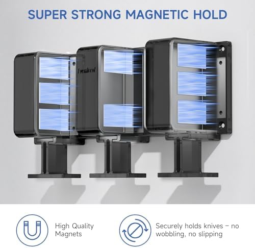 Magnetic Knife Holder for Wall, 6 Individual Slots