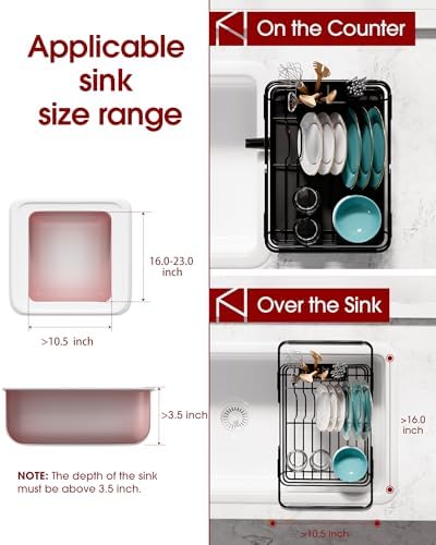 Sakugi Dish Drying Rack in Sink