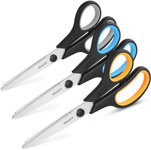 iBayam 8.5" Heavy Duty Black Scissors