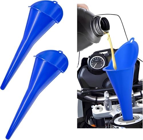 Long-Neck Oil Funnel for Automotive – Multi-Function Plastic Funnel for Oil