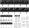 Premium Measuring Cups and Spoons Hanging Rack