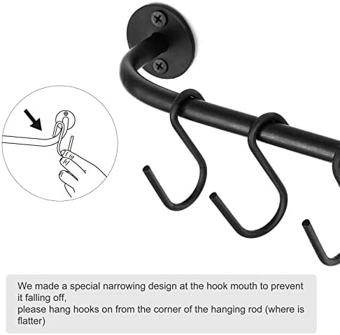 Mkono Mug Holder Wall Mounted Coffee Cup Rack Hanger Modern Metal Wall Rack
