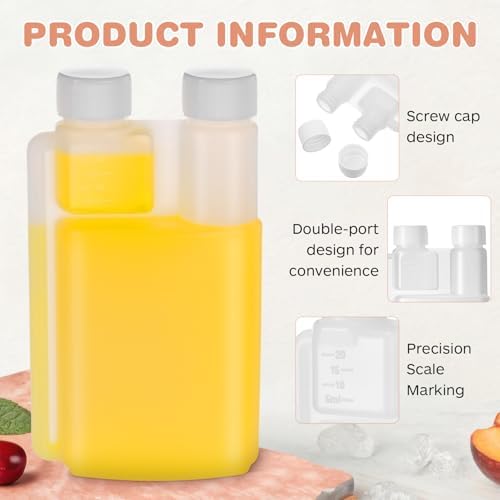 Chengu Plastic Flask with Built in Shot Glass, 8.45 Oz, 0.67 oz