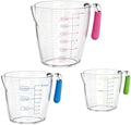 Liquid Measuring Cups with Spout 3 Pcs with ML OZ Scale