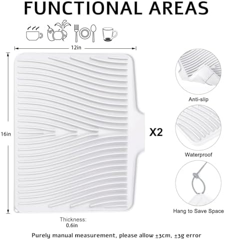 TIKNIK Silicone Dish Drying Mat