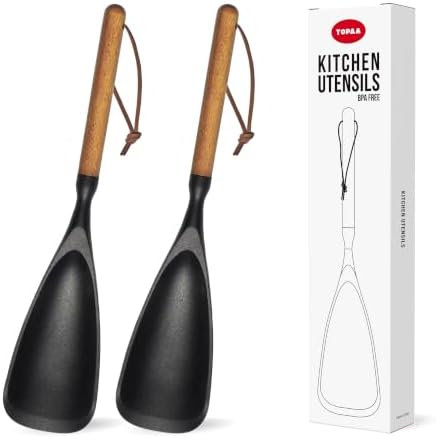 Silicone Cooking Spoon Spatula for Nonstick Cookware, Heat Resistant