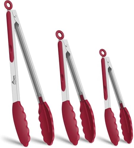 HOTEC Stainless Steel Kitchen Tongs