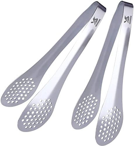 MSY BIGSUNNY 7inch Food Serving Tongs Stainless Steel Buffet Tongs