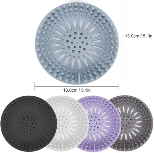 Gotega 5 Pack Bathroom Sink Drain Strainers, Hair Catcher