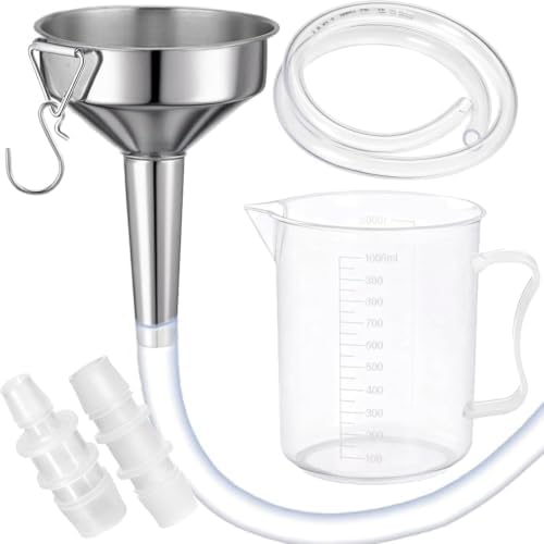 Steel Transmission Funnel with 2 Clear Tubing