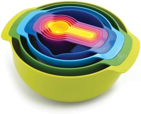 Joseph Joseph Nest 9 Plus, 9 Piece Compact Food Preparation Set