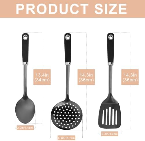 3-Piece Stainless Steel Utensil Set