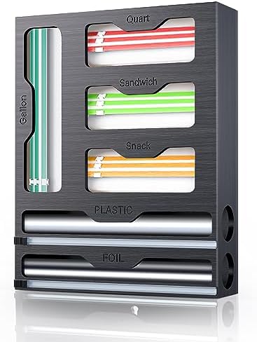 KOCWELL Bag Organizer & Plastic Wrap Dispenser