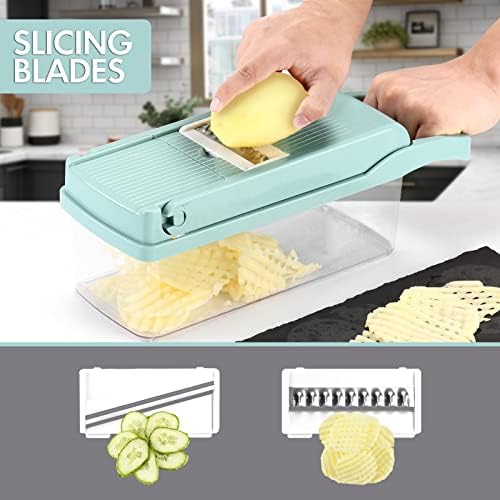 Ourokhome Vegetable Chopper Onion Cutter, 12 in 1 Professional Mandoline Slicer
