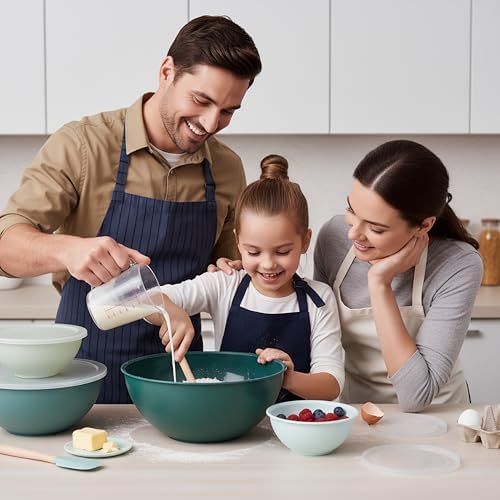 BoxedHome BPA Free Plastic Round Mixing Bowl