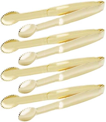 HINMAY Mini Appetizer Tongs 5.75" Stainless Steel Tongs