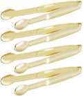 HINMAY Mini Appetizer Tongs 5.75" Stainless Steel Tongs