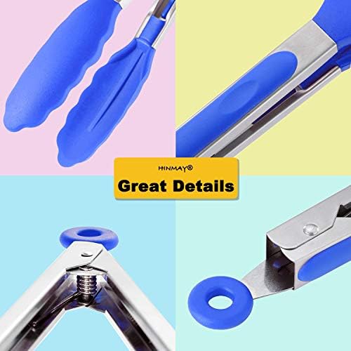 HINMAY 9-Inch Cooking Tongs