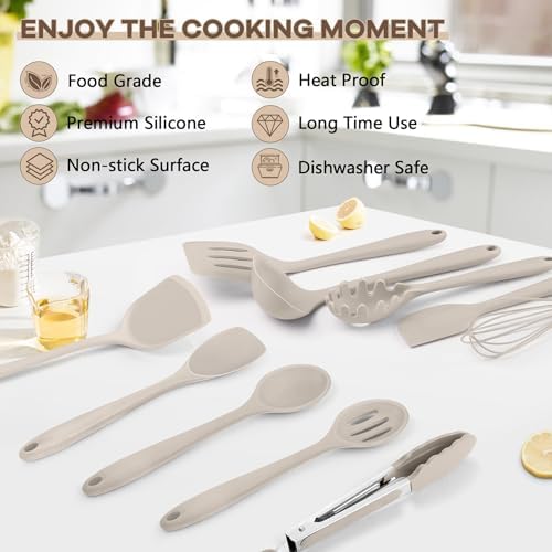 TeamFar Silicone Cooking Utensils