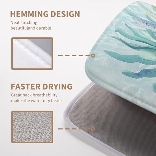 Summer Coastal Dish Drying Mats
